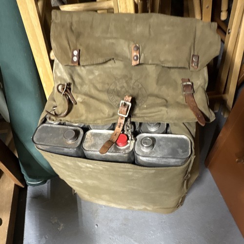 Militaria canvas field pack - canvas,