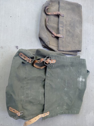 Vtg military canvas carrying - vtg,